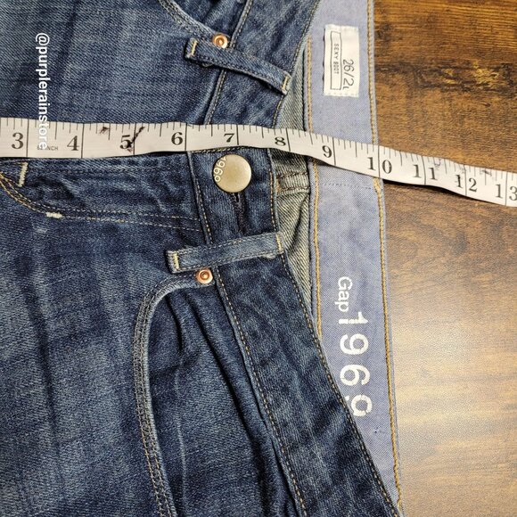 Vtg GAP Jeans 2 L Sexy Boot Low Rise Medium Wash Stretch Denim Y2K Western - Picture 8 of 12